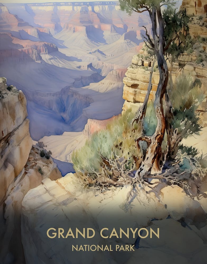 Grand Canyon National Park Watercolour 4