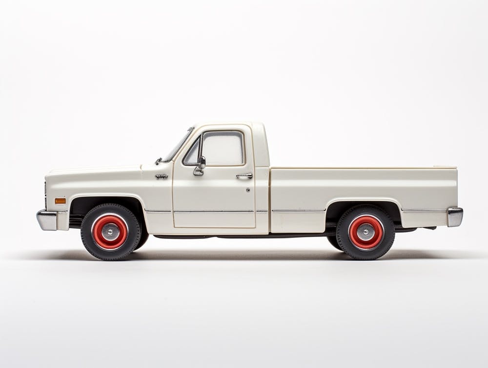 Toy Car 83 Chevy Silverado White