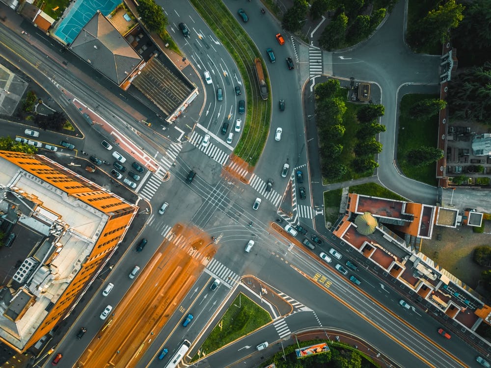 Milan City Canvases: Aerial Views in Photography Print