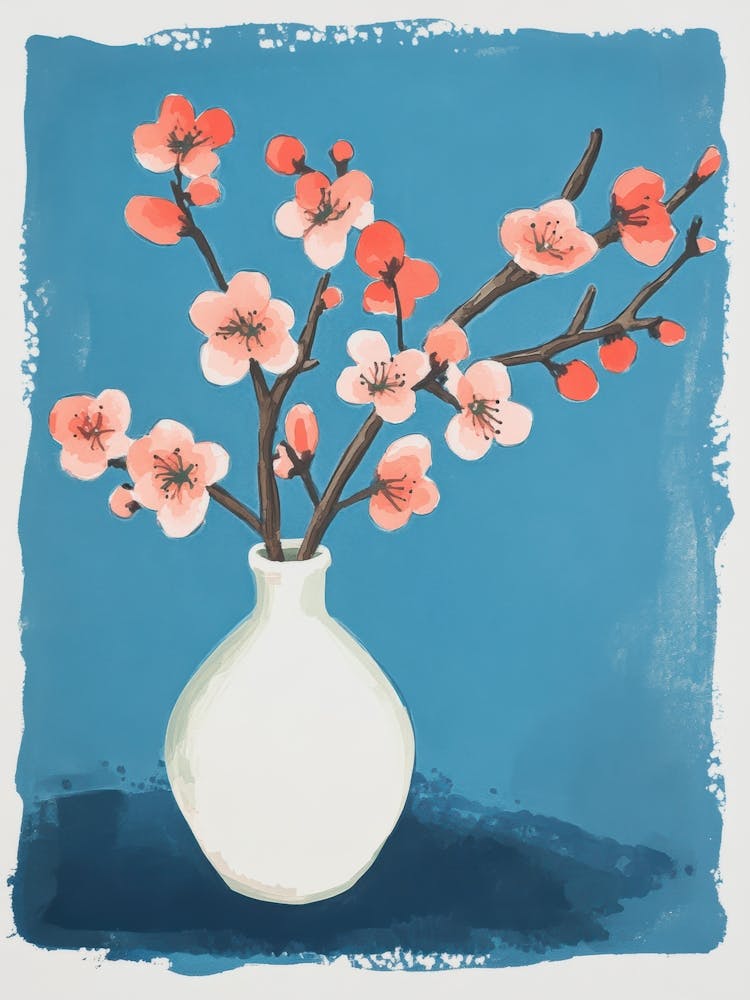Cherry Blossoms In A Vase 1