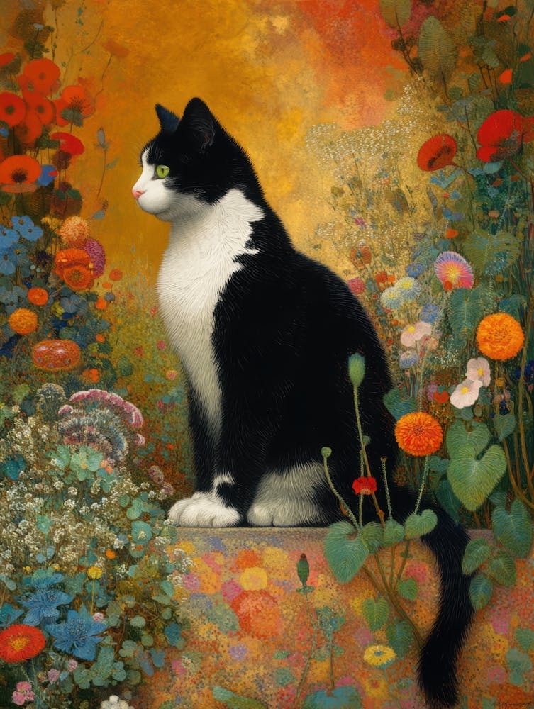 A black and white cat 2