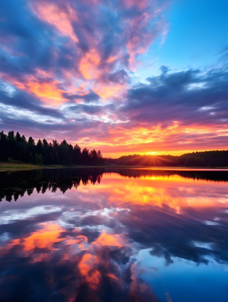 Sunset View at the Lake