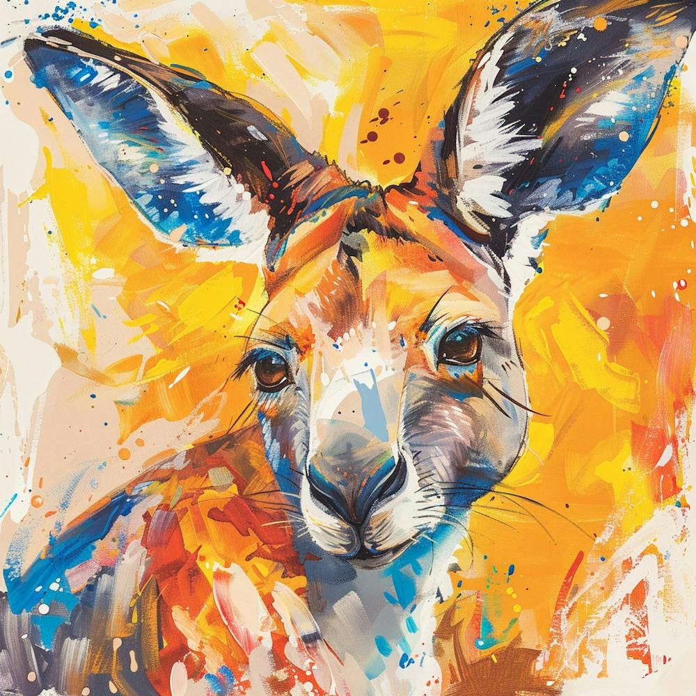 Kangaroo Painting