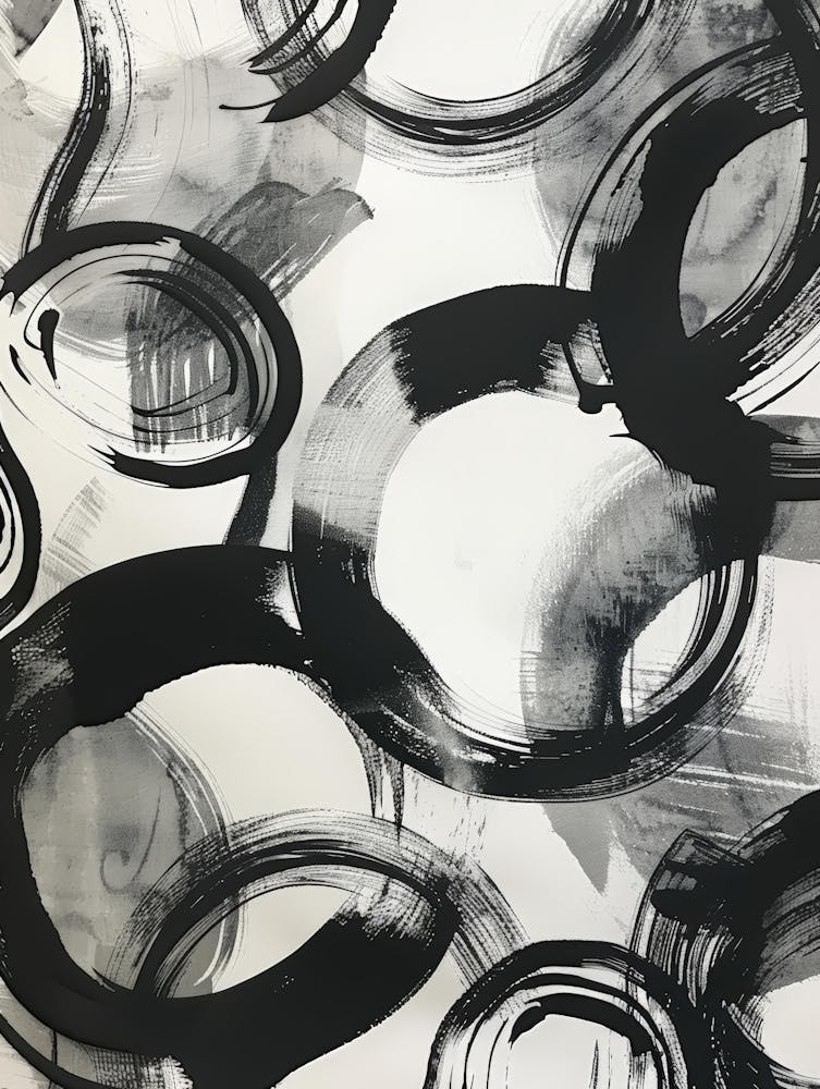 Black And White Circles 8