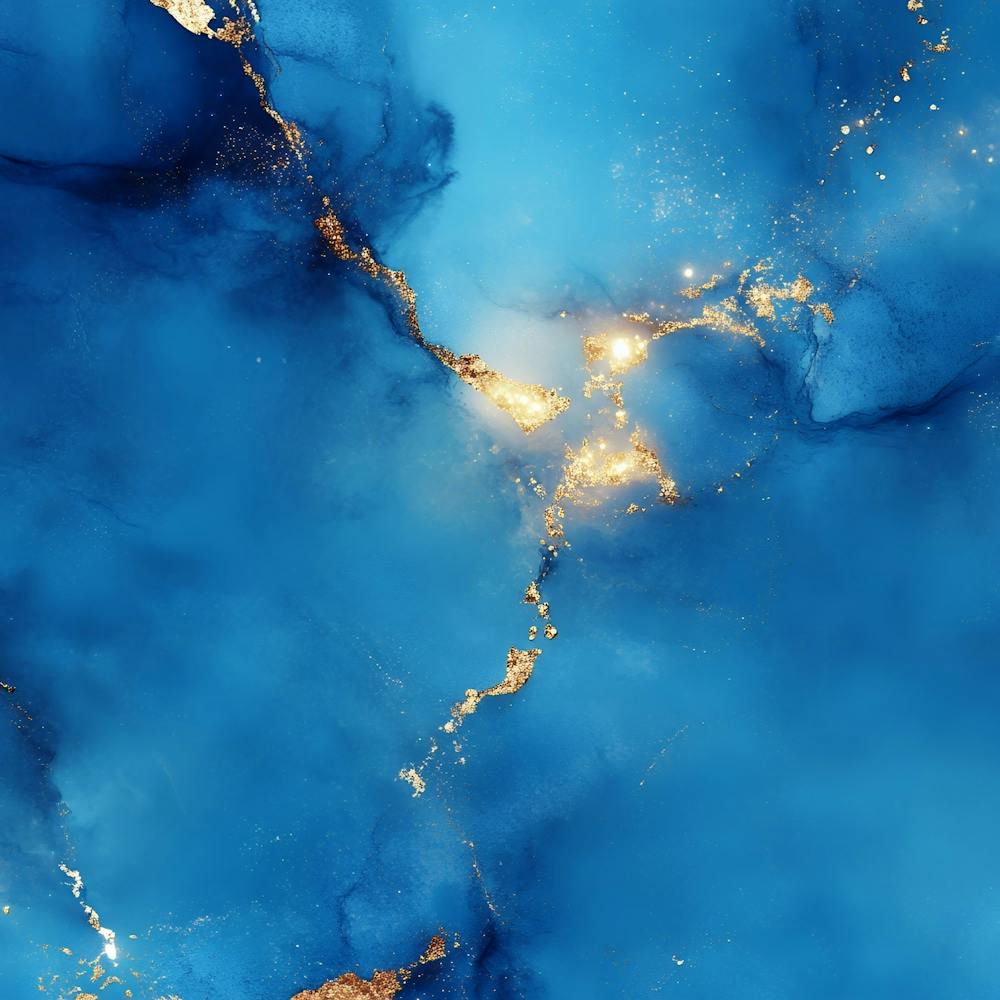 Blue Marble At Night