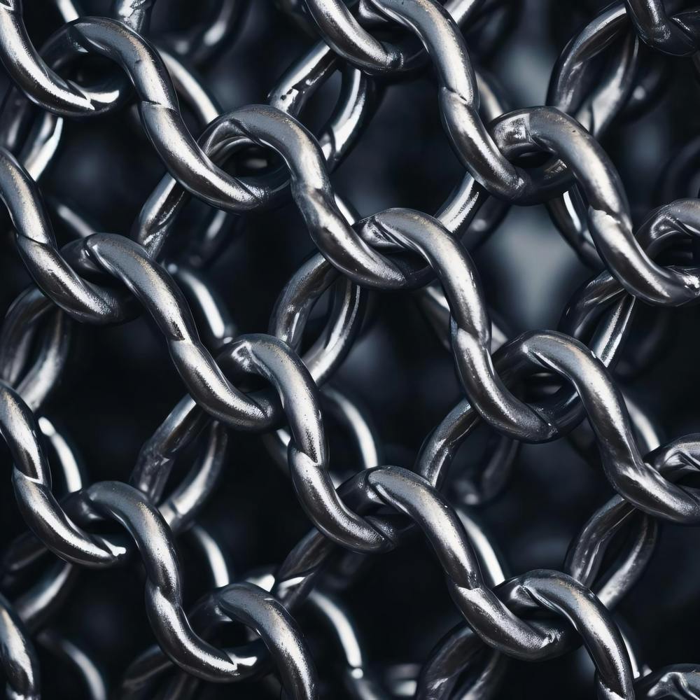 Close Up Of A Chain Link