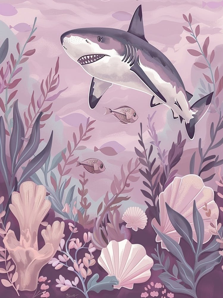 Purple Scalloped Hammerhead Shark 3