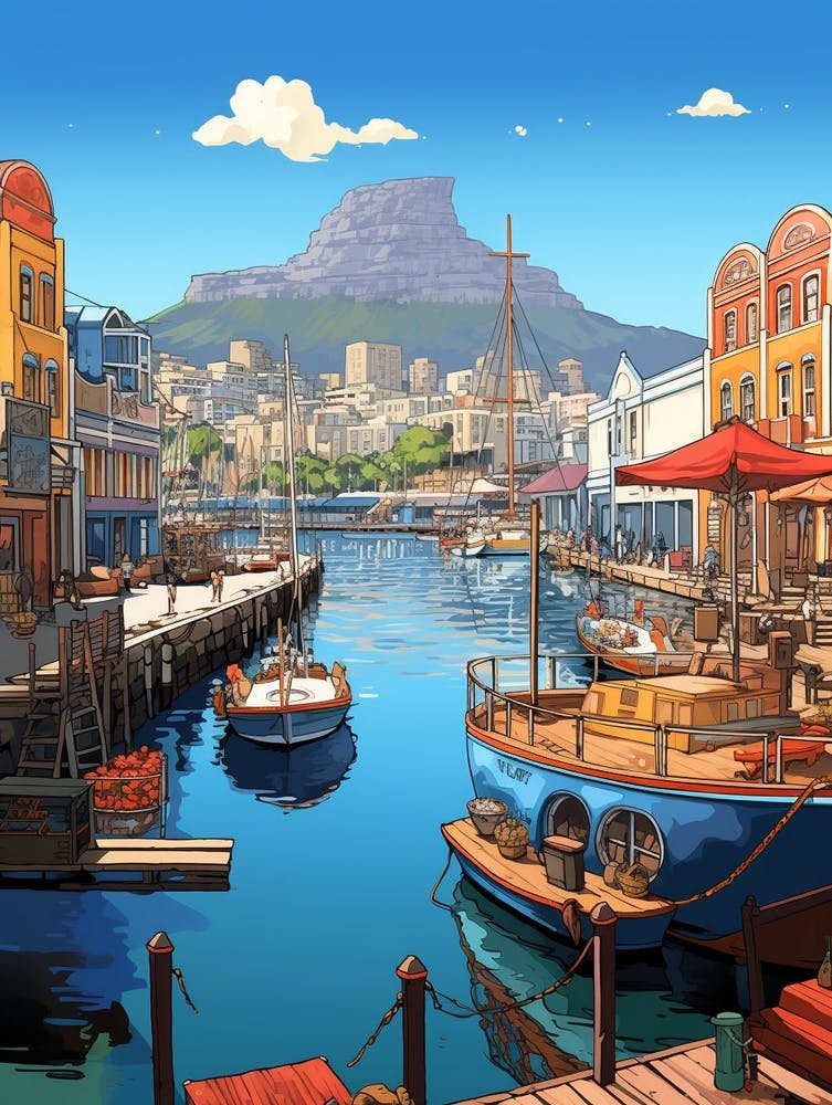 Victoria And Alfred Waterfront Cartoon 1