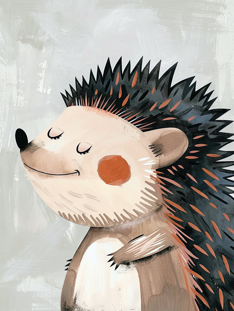 Hedgehog Gentle Spirit Kinder Kunstdrucke & Kinderposter