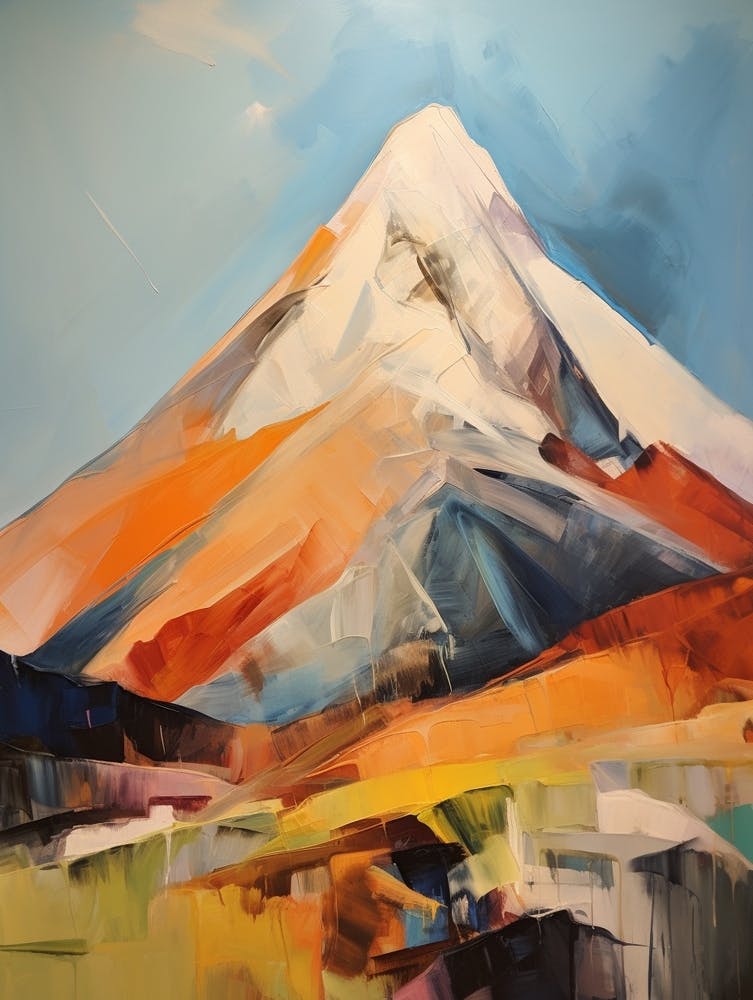 Mount Russell Usa 3 Mountain Painting