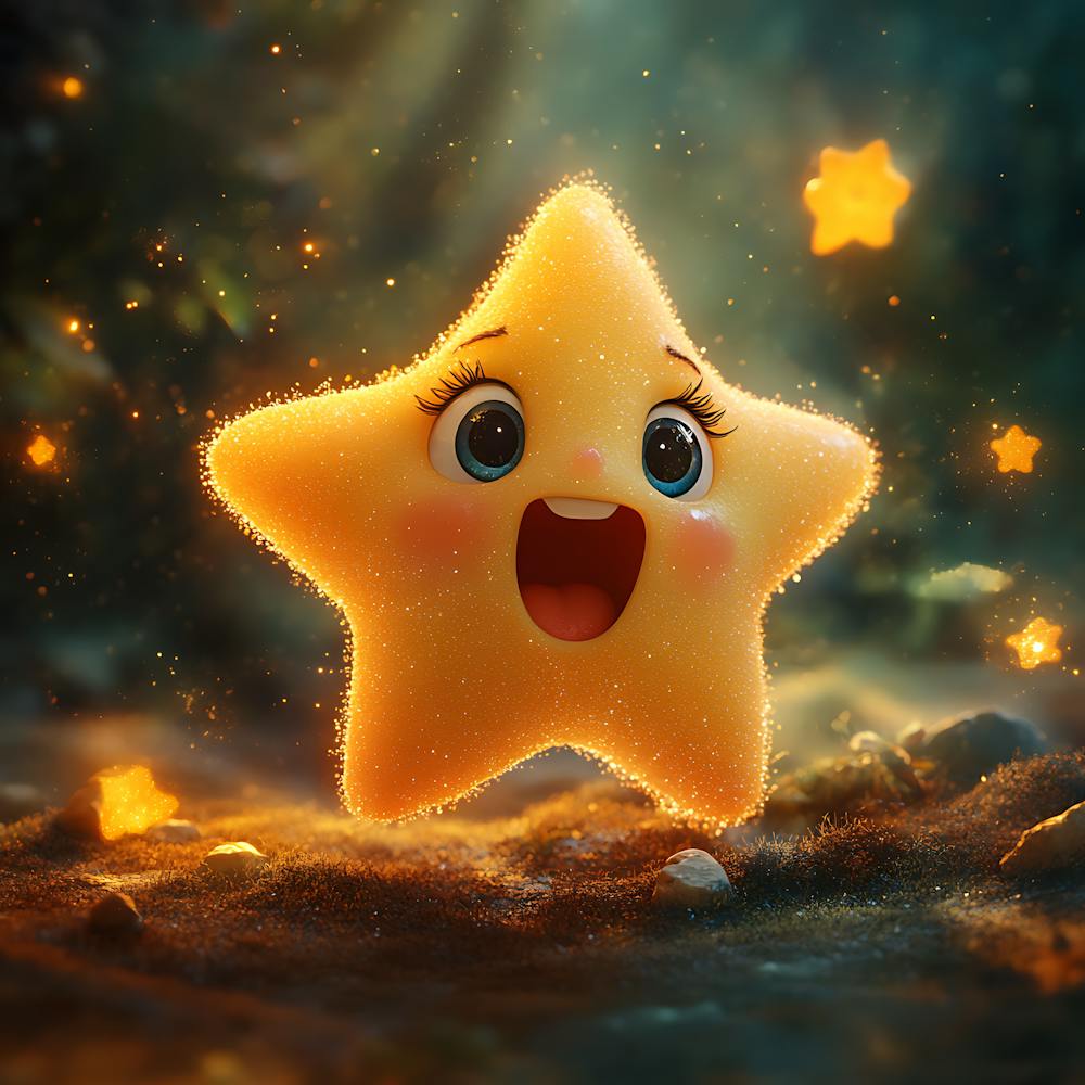 Adorable Star Character Design 4
