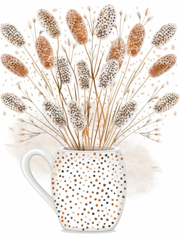 Fleurs d'automne dans une tasse