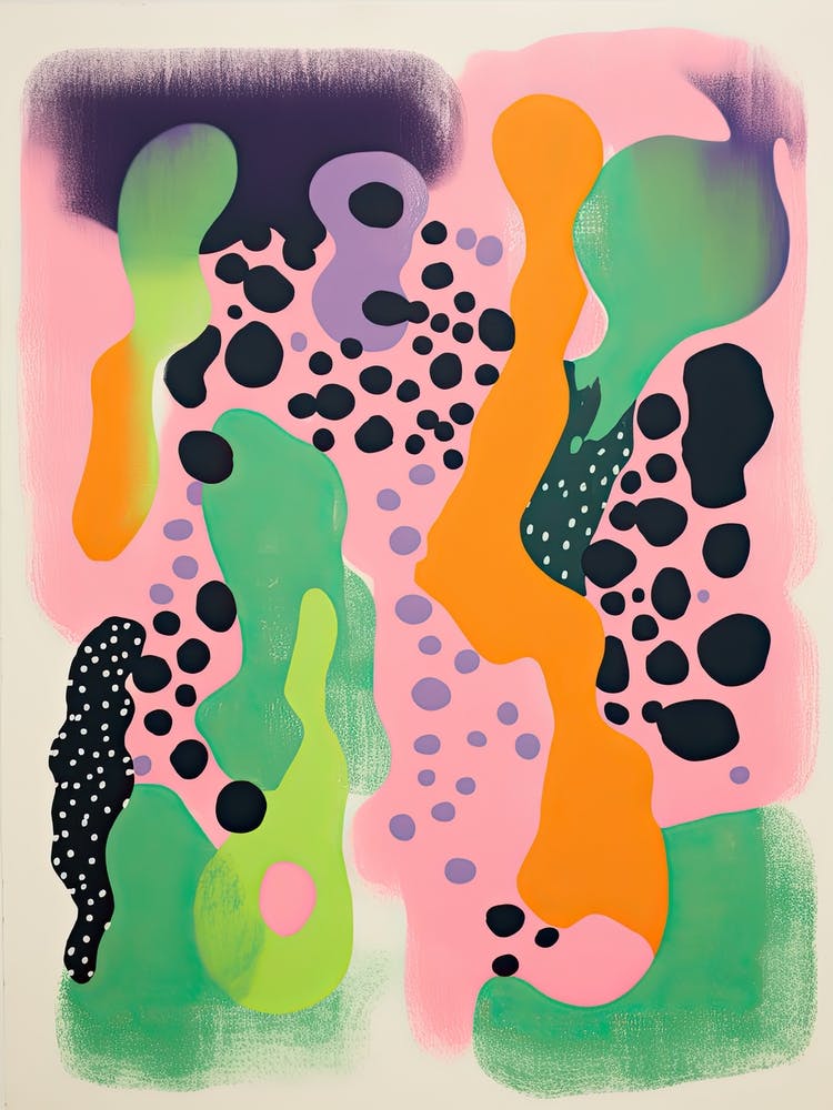 Abstract Landscape Risograph Style 7