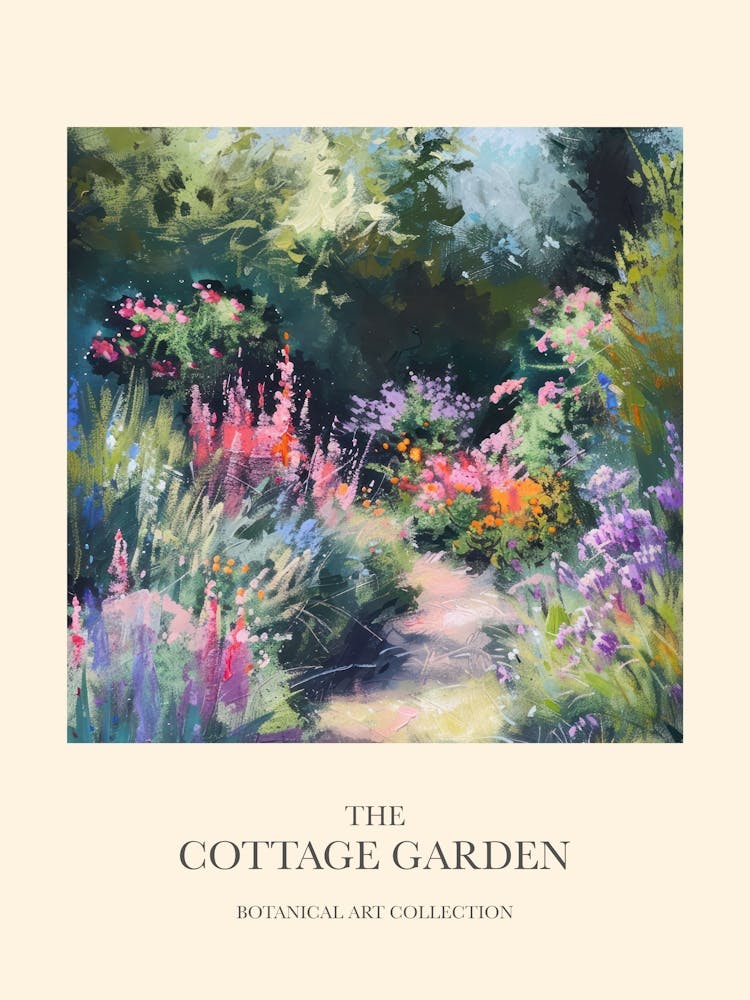 Cottage Garden Poster English Oasis 1