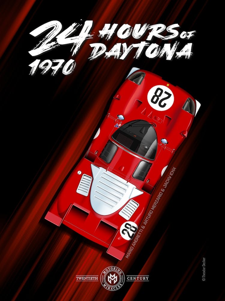 24h Of Daytona 1970, Andretti, Merzario, Ickx