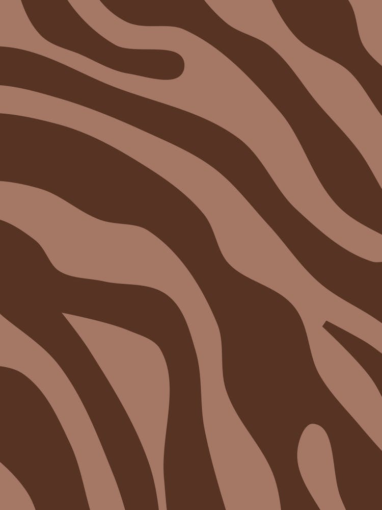 Retro Abstract Mocha Mousse 03