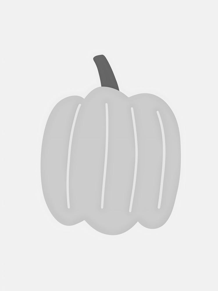 Pumpkin On A White Background