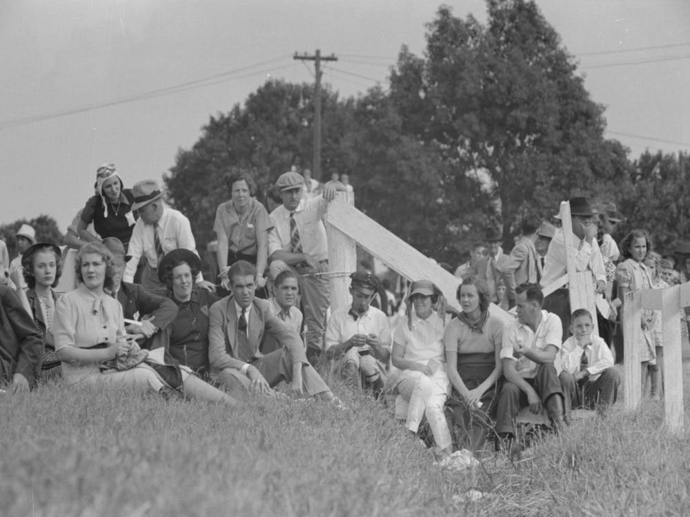 Untitled Photo, Possibly Related To Two Boys Leaning On Fence Watching Parade, State Fair, Donaldsonville, Louisiana B