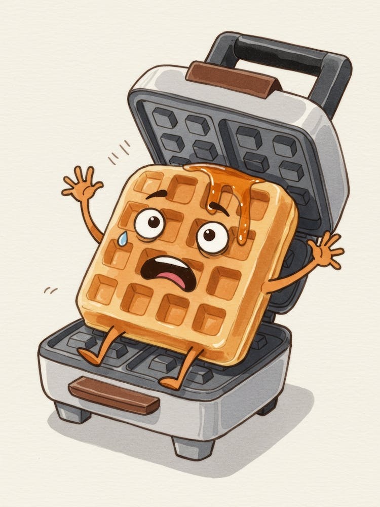 Cartoon-Waffel