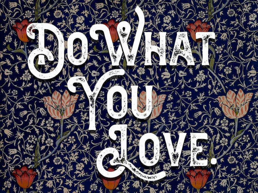 Do What You Love Vintage Typography