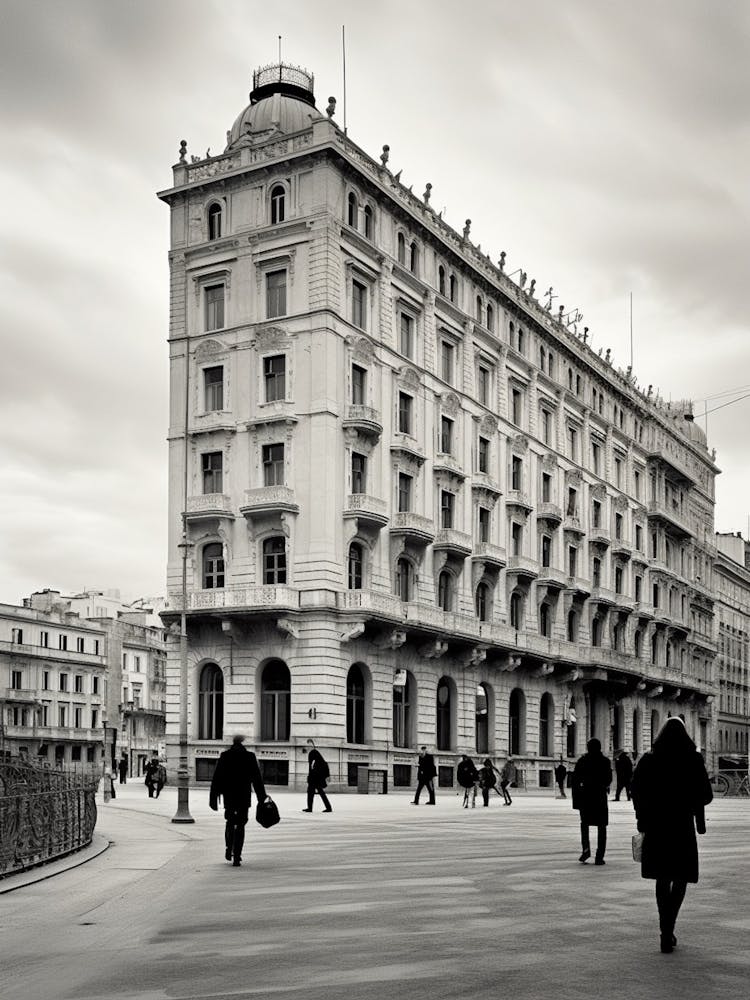 Triest, Italien, Schwarz-Weiß Analogfotografie 2