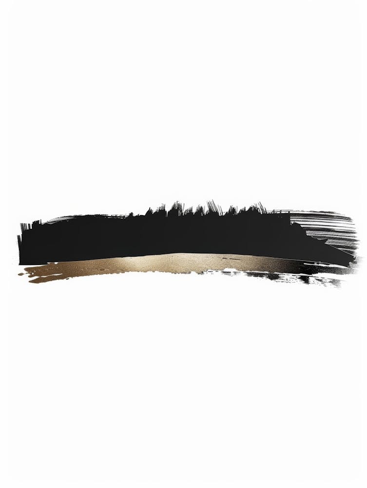 Black And Gold Brush Stroke 1