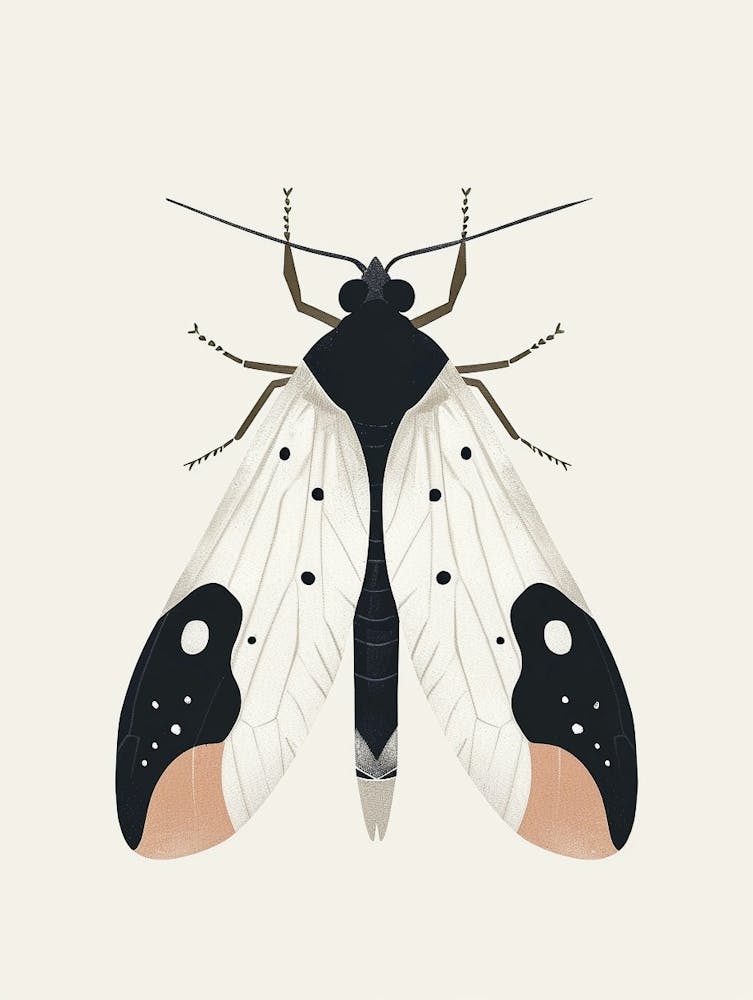 Colourful Insect Illustration Whitefly 20