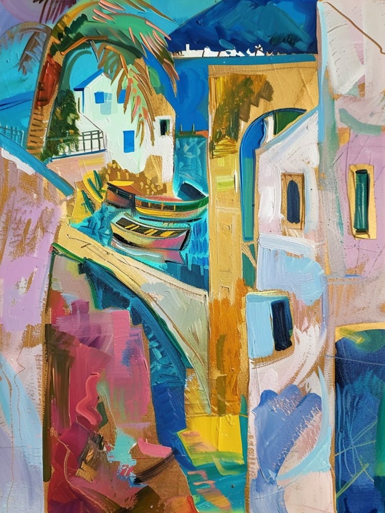 Multicolored Abstract Mallorca