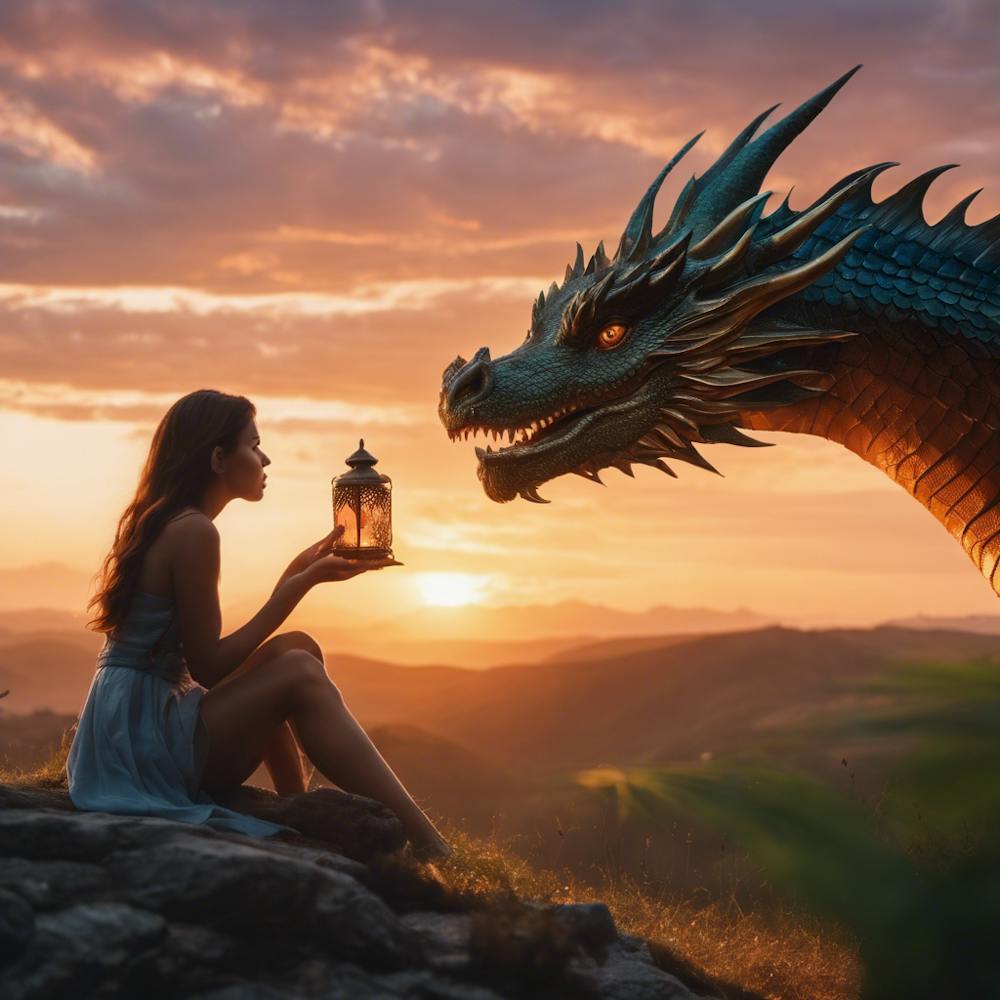 Girl With A Dragon