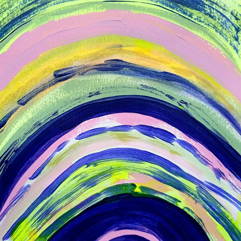 Rainbow Swirl Neon Painting