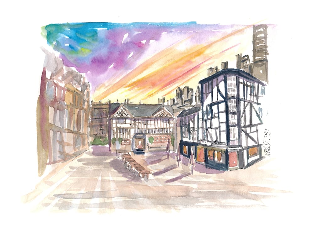 The Shambles Square In Manchester England