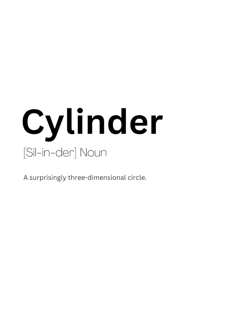 Cylinder Definition Meaning