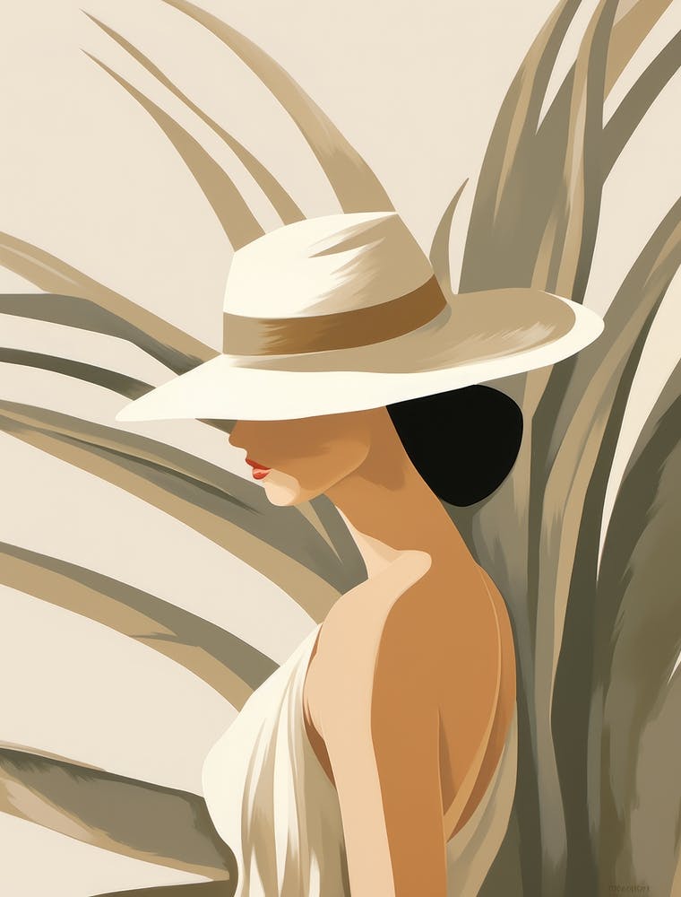 Woman In White Hat 2