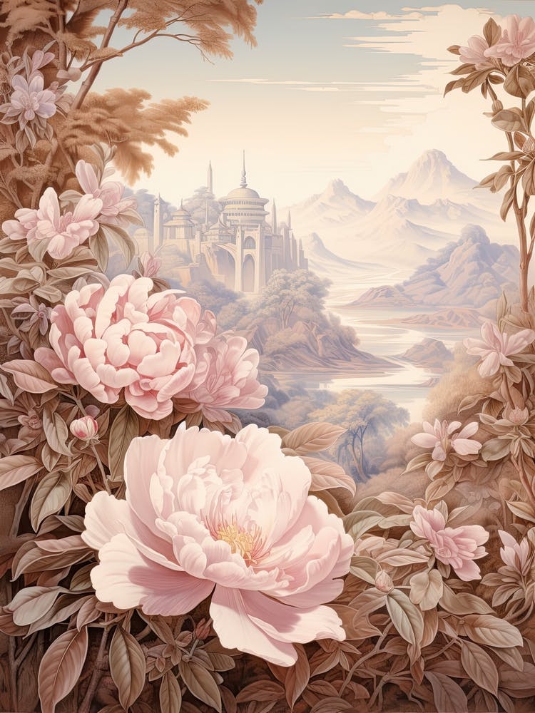 Camellia Flower Victorian Style 2