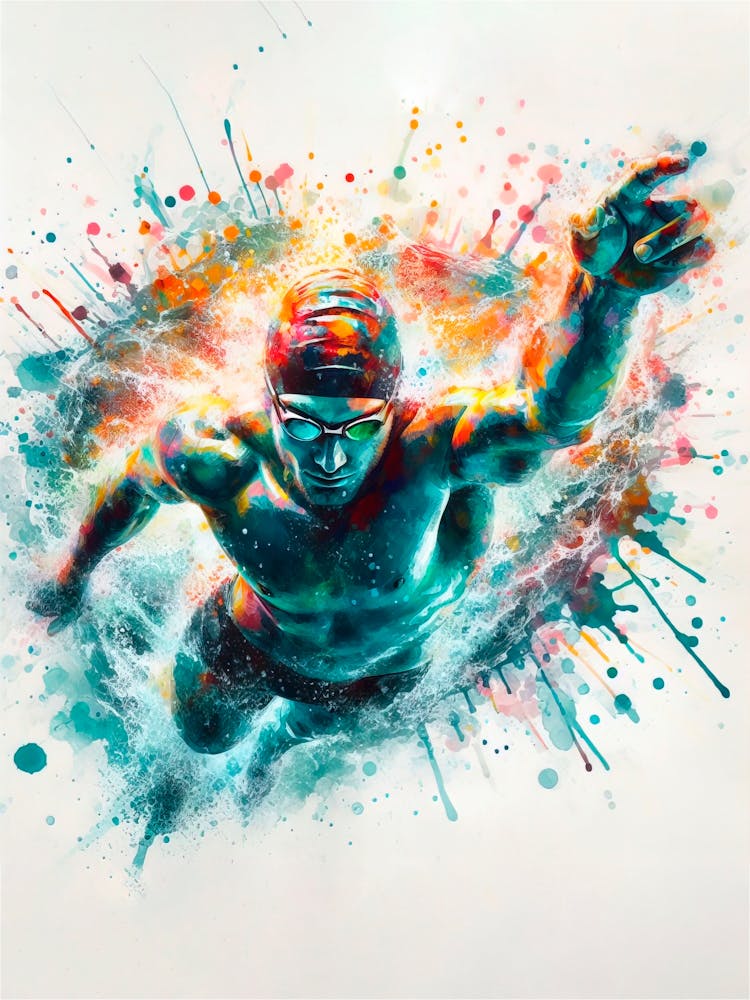 Swimmer In The Water