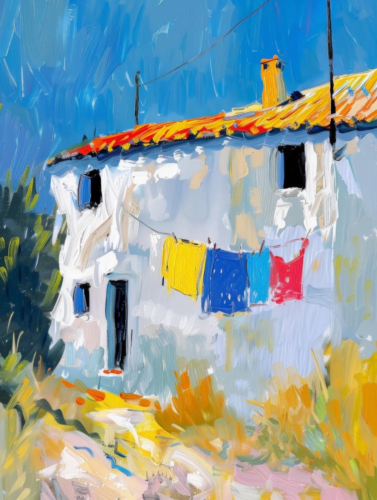 House With Clothesline