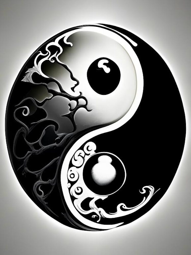 Yin and Yang Symbol Illustration