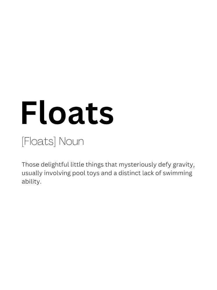 Floats Definition Meaning