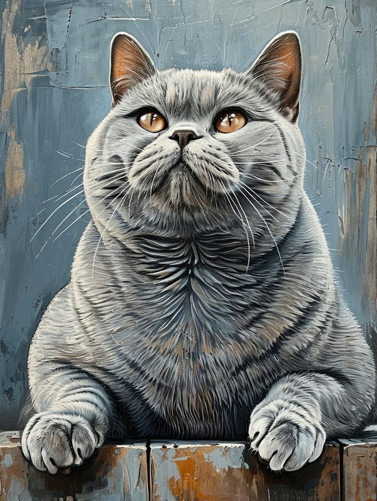 British Shorthair Relief Illustration 2