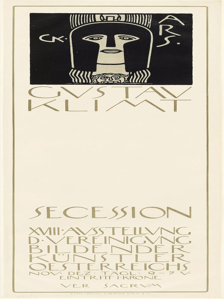 Poster For The 18th Secession Exhibition, Gustav Klimt