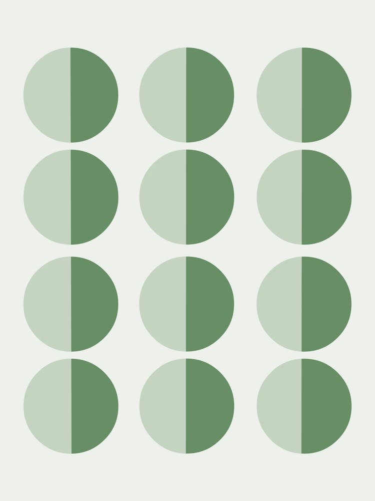 Geometric Circles Sage Green