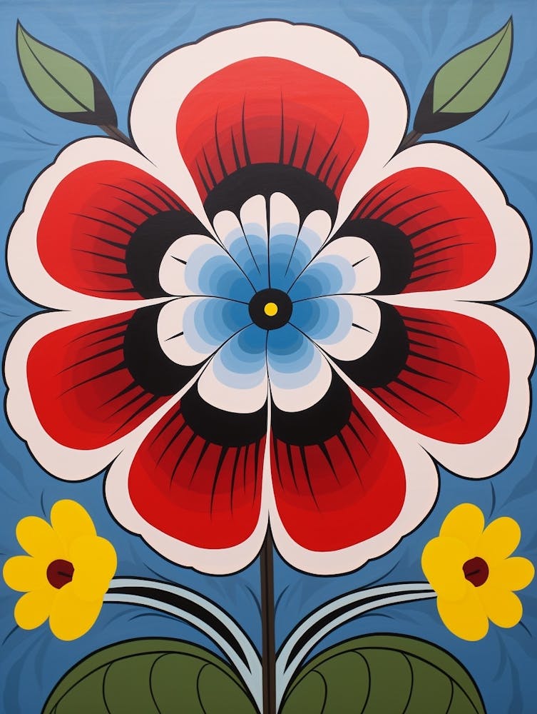 Flower Motif Painting Petunia 2