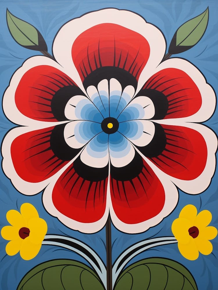 Flower Motif Painting Petunia 2