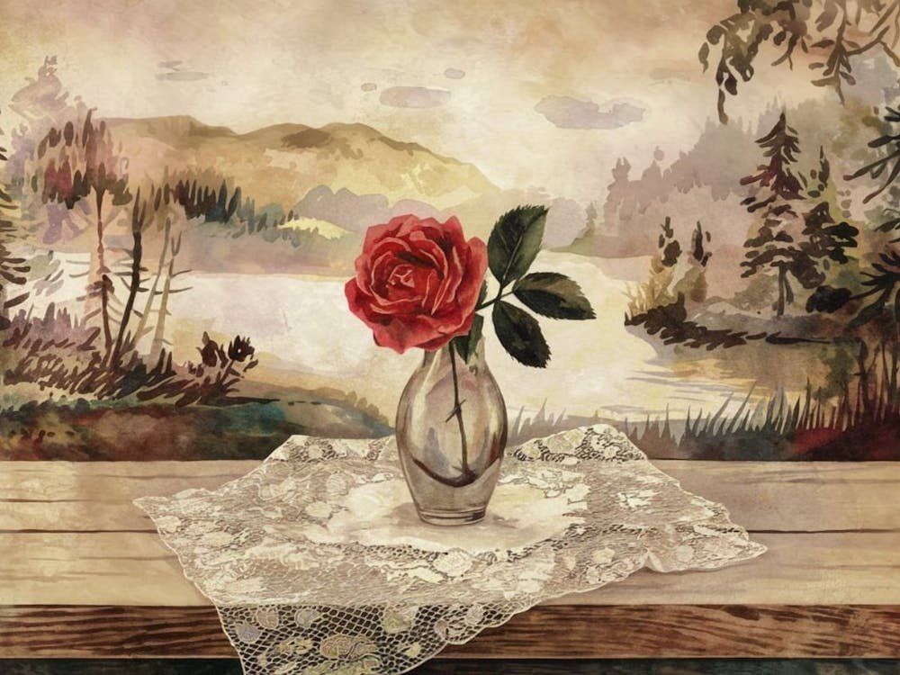 Rose In A Vase