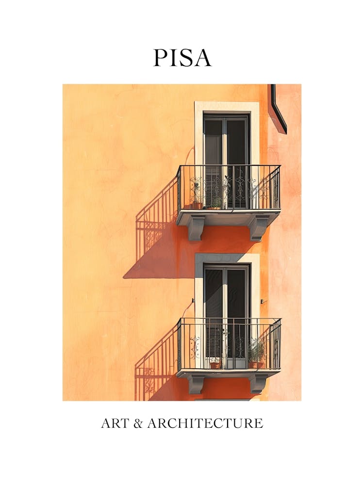 Pisa Travel And Architecture Poster 4