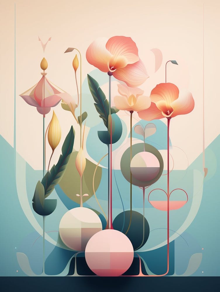 Abstract Geometric Botanical 8
