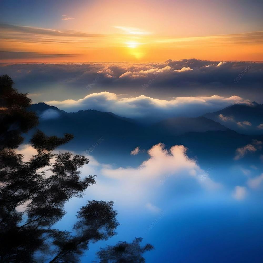 Sunrise Over Clouds