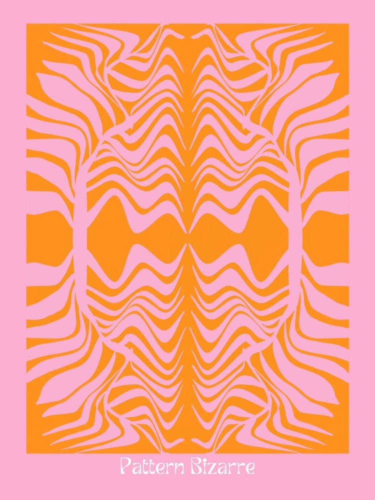 Pattern Bizarre Tropical Palm Leaf