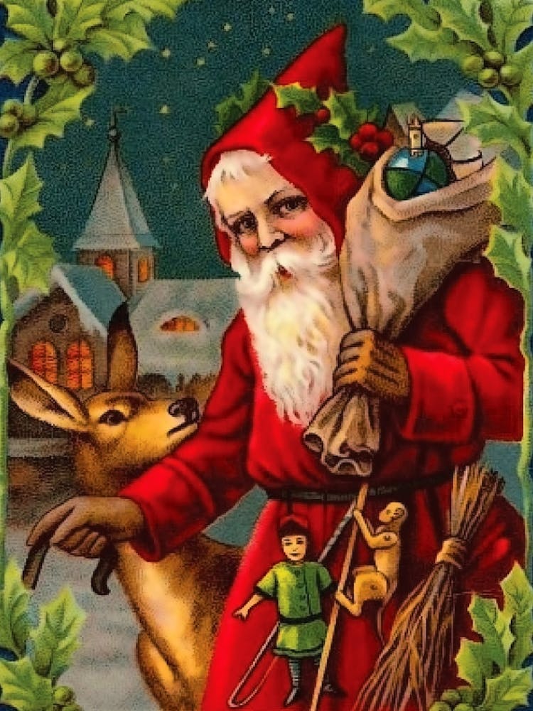 Santa Claus In Red Suit