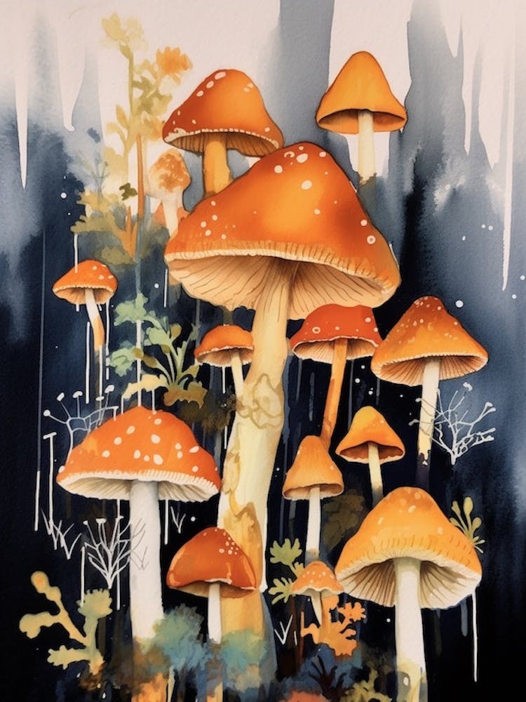 Mushroom Watercolour 2